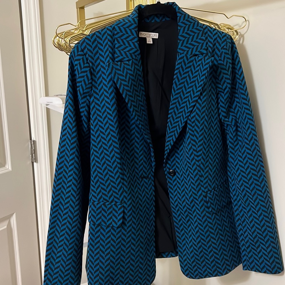 Eva Mendes Teal Blazer With Tags (Brand New) - Size Small